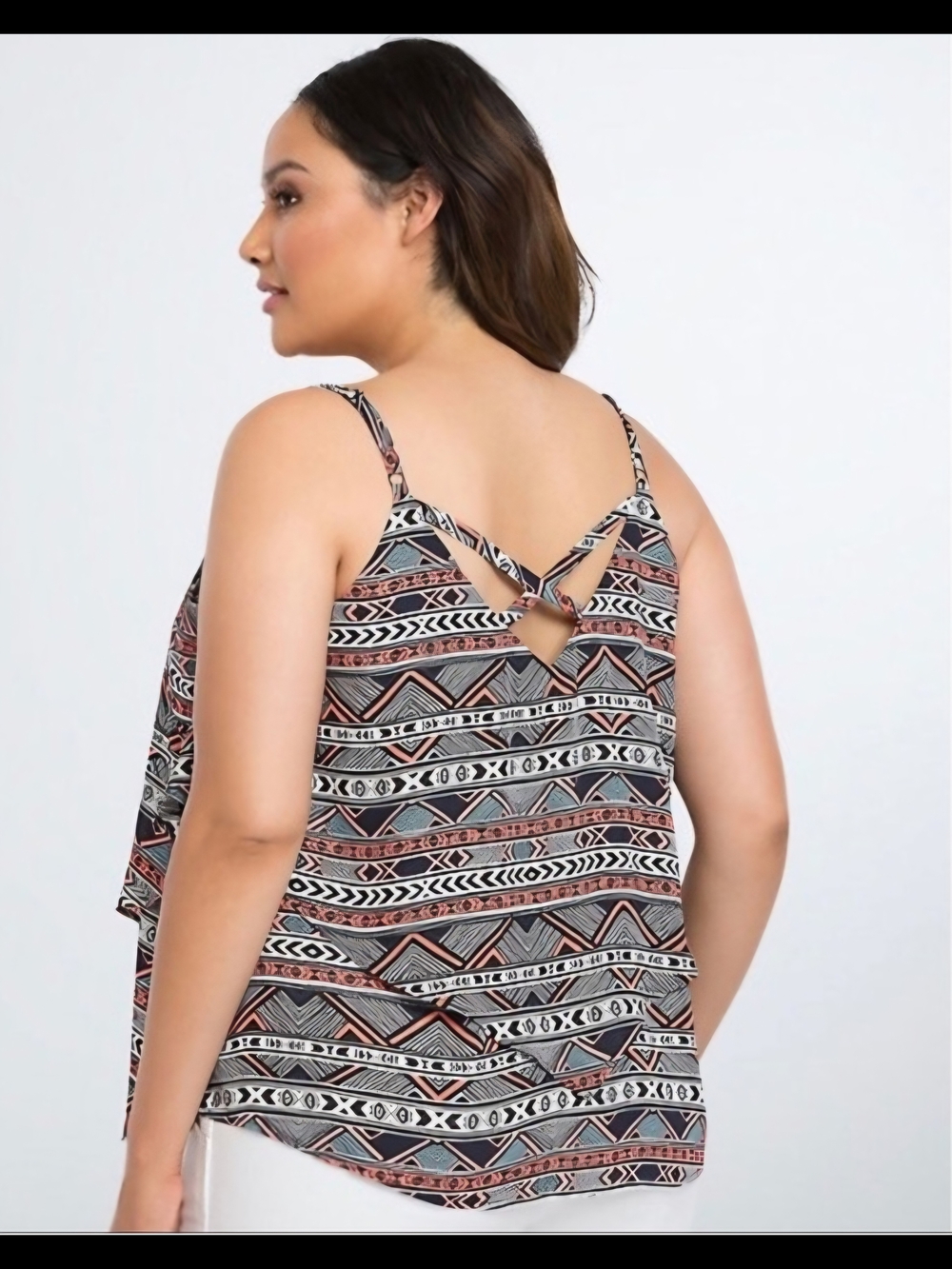 Torrid Strappy Geometric Print Tank Top - Picture 3 of 6